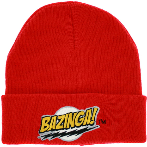 Bg Bang Theory Red Sheldon's Bazinga Winter Warm Beanie Hat Skull Cap 